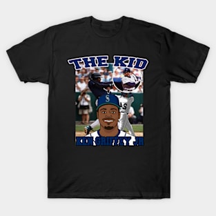 Ken Griffey Jr The Kid Basketball Legend Signature Vintage Retro 80s 90s T-Shirt